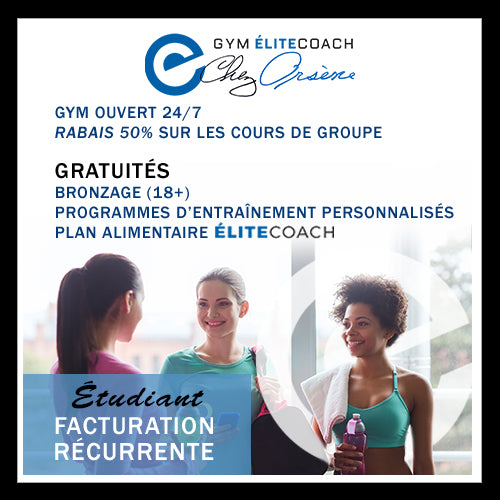 (Étudiant) Gym Élite Coach Chez Arsène